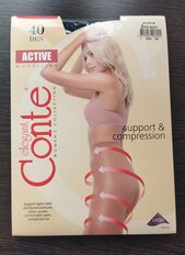 Колготки Conte, Active, 40 DEN, р. 2, nero/черные, шортики утягивающие - фото 1 от пользователя