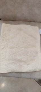 Полотенце кухонное махровое, 30х50 см, 450 г/м2, 100% хлопок, Barkas, Ромбы, молочное, Узбекистан - фото 8 от пользователя