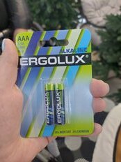 Батарейка Ergolux, ААА (LR03, 24A), Alkaline, щелочная, 1.5 В, блистер, 2 шт, 11743 - фото 9 от пользователя