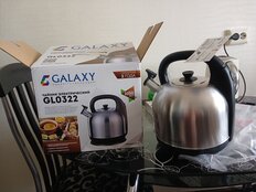 Чайник электрический Galaxy Line, GL 0322, 4.2 л, 2200 Вт, скрытый нагревательный элемент, металл - фото 7 от пользователя