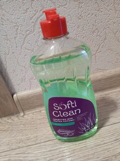 Средство для мытья посуды Softi Clean, Алоэ, 500 мл - фото 3 от пользователя