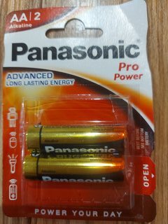 Батарейка Panasonic, АА (LR6, 15A), Pro Power, щелочная, 1.5 В, блистер, 2 шт, 7448 - фото 7 от пользователя