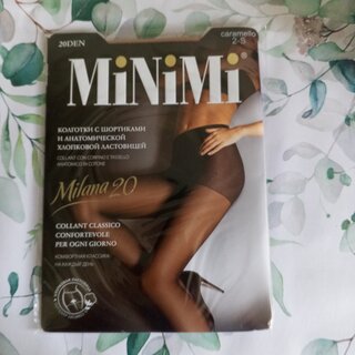 Колготки Minimi, Mini Milana, 20 DEN, р. 2, caramello/карамель, шортики - фото 5 от пользователя