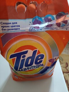 Стиральный порошок Tide, 3 кг, автомат, для цветного белья, Color - фото 3 от пользователя