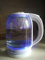 Чайник электрический Lofter, C01, белый, 2 л, 1500 Вт, скрытый нагревательный элемент, стекло - фото 8 от пользователя