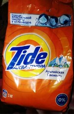 Стиральный порошок Tide, 3 кг, автомат, для белого белья, Альпийская свежесть - фото 7 от пользователя