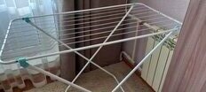 Сушилка для белья напольная, 10 м, 83х55х105 см, 8 прутьев, 10 кг, Nika, СБ3Б - фото 2 от пользователя