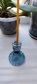 Подсвечник декоративный стекло, 1 свеча, 8х10.5 см, Морская гладь, Y6-6504 - фото 8 от пользователя