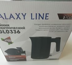 Чайник электрический Galaxy Line, GL 0336, черный, 1 л, 2200 Вт, скрытый нагревательный элемент, пластик - фото 1 от пользователя