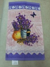 Полотенце кухонное 30х50 см, 310 г/м2, 100% хлопок, Лаванда, сиреневое, Китай, м1234_22 - фото 8 от пользователя
