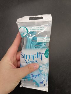 Станок для бритья Gillette, Simply Venus, для женщин, 4 шт, одноразовые - фото 4 от пользователя