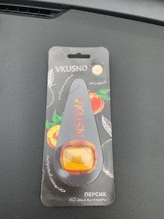 Ароматизатор в машину подвесной, мембрана, Freshco, Vkusno Персик, AR0MV007 - фото 1 от пользователя