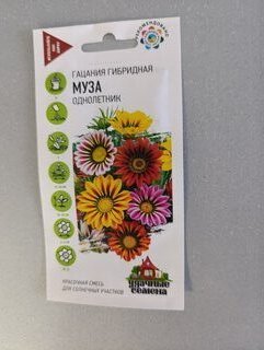 Семена Цветы, Гацания, Муза, 0.05 г, Удачные семена, крупноцветковая, смесь, цветная упаковка, Гавриш - фото 7 от пользователя