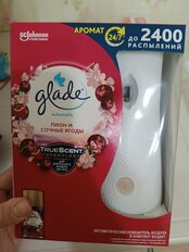 Автоматический освежитель воздуха Glade, 269 мл, Пион и сочные ягоды, 692446 - фото 1 от пользователя