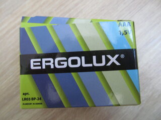 Батарейка Ergolux, ААА (LR03, 24A), Alkaline, щелочная, 1.5 В, блистер, 24 шт, 14213 - фото 9 от пользователя