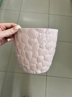 Горшок для цветов пластик, 2.6 л, 18х15.5 см, чайная роза, Idea, Камни, М 3173 - фото 3 от пользователя