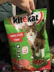 Корм для животных Kitekat, 1900 г, для взрослых кошек, сухой, мясной пир, пакет, 10132142 - фото 9 от пользователя