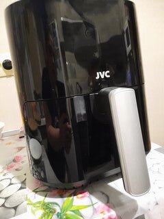 Аэрогриль JVC, JK-MB040, 1500 Вт, антипригарное покрытие, 4.5 л, сенсорное управление, черный с серебром - фото 1 от пользователя