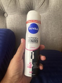 Дезодорант Nivea, Невидимая защита для черного и белого, для женщин, спрей, 150 мл - фото 3 от пользователя