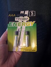 Батарейка Трофи, ААА (LR03, 24A), Energy Alkaline, щелочная, 1.5 В, блистер, 4 шт, Б0017044 - фото 1 от пользователя