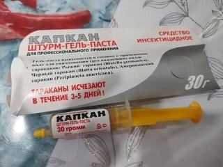 Инсектицид Штурм, от тараканов, муравьев, профессиональный, гель, 30 г, шприц, Капкан - фото 1 от пользователя