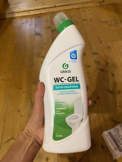 Чистящее средство для сантехники, Grass, WC-gel, гель, 750 мл - фото 5 от пользователя