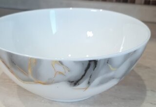 Салатник стеклокерамика, круглый, 18х7.4 см, 0.95 л, Флюид, Daniks, серый - фото 6 от пользователя