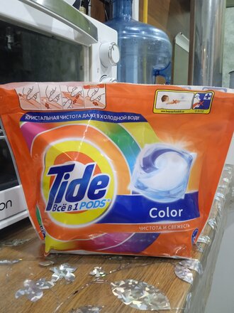Капсулы для стирки Tide, Color, 35 шт, капсула 22.8 г - фото 4 от пользователя