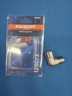Переходник для компрессоров и пневмоинструмента, металл, 1/4&quot; FM, уголок, Patriot, 1250/2, 830900000 - фото 1 от пользователя
