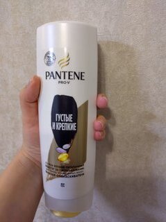 Бальзам-ополаскиватель для сухих и поврежденных волос, Pantene Pro-V, Густые и крепкие, 360 мл - фото 1 от пользователя