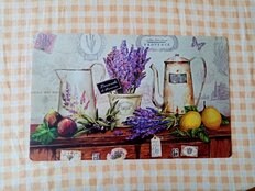 Салфетка для стола пластик, 41х26 см, прямоугольная, Прованс - фото 5 от пользователя