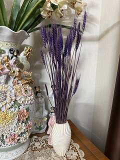 Цветок искусственный декоративный Колосья, 60 см, фиолетовый, Y4-6311 - фото 7 от пользователя
