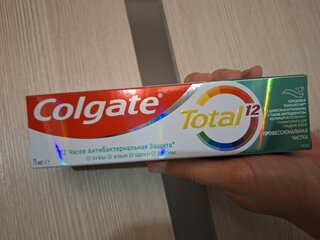 Зубная паста Colgate, Total 12, 75 мл, профессиональная чистка гель, CN05045A - фото 3 от пользователя