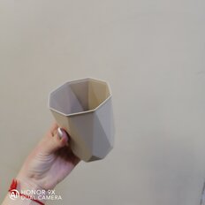 Стакан для зубных щеток, пластик, латте, Idea, Призма, М2241 - фото 1 от пользователя