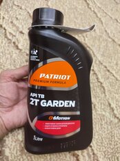 Масло машинное минеральное, для двухтактного двигателя, Patriot, Garden G-Motion 2T, 1 л, 850030300 - фото 4 от пользователя