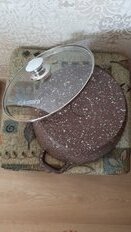 Кастрюля алюминий, антипригарное покрытие, 4.5 л, с крышкой, крышка стекло, Kukmara, Elite stone, к41ес, в ассортименте - фото 8 от пользователя