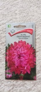 Семена Цветы, Астра, Красная башня, 0.3 г, пионовидная, цветная упаковка, Поиск - фото 9 от пользователя