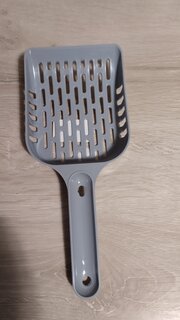 Совок для кошачьего лотка, пластик, короткий, пластиковая ручка, серый, Альтернатива, М8194 - фото 9 от пользователя