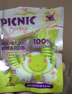 Репеллент от комаров, браслет, для детей, Picnic, Baby - фото 6 от пользователя