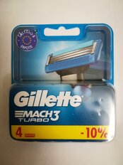 Сменные кассеты для бритв Gillette, Mach3 Turbo, для мужчин, 4 шт - фото 6 от пользователя