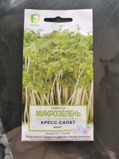 Семена Микрозелень, Кресс-салат Микс, 5 г, цветная упаковка, Поиск - фото 7 от пользователя