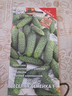 Семена Огурец, Веселая семейка F1, цветная упаковка, Поиск - фото 5 от пользователя