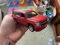 Машина Технопарк, Chevrolet Tahoe, 12 см, инерционная, открывающие двери и багажник, металл, TAHOE-RD - фото 1 от пользователя