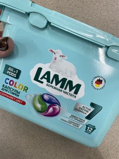 Капсулы для стирки Lamm, Color, для цветного белья, 12 шт, 15 г - фото 1 от пользователя