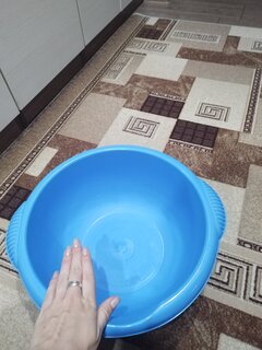 Таз пластик, 9.5 л, круглый, с ручкой, с носиком, в ассортименте, Мультипласт, MPG4685 - фото 6 от пользователя