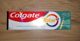 Зубная паста Colgate, Total 12, 75 мл, профессиональная чистка гель, CN05045A - фото 3 от пользователя