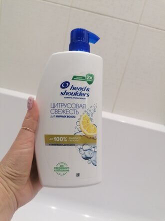 Шампунь Head &amp; Shoulders, Цитрусовая свежесть, для всех типов волос, 1 л - фото 3 от пользователя