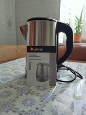 Чайник электрический Lofter, A05, 1.8 л, 1500 Вт, скрытый нагревательный элемент, нержавеющая сталь - фото 8 от пользователя