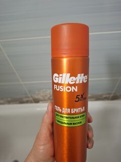 Гель для бритья, Gillette, Fusion Ultra Sensitive, для чувствительной кожи, 200 мл, 0050018079 - фото 6 от пользователя