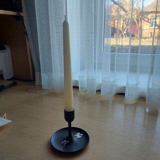 Свеча декоративная, 25х2.1 см, стержень, слоновая кость, Bartek Candles, Barok - фото 4 от пользователя